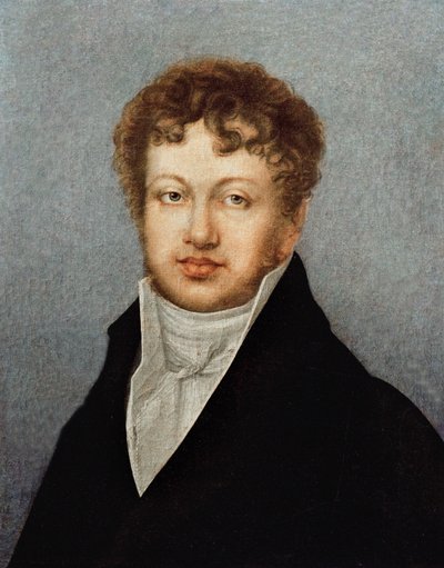 アンドレ・マリー・アンペレの肖像（1775-1836） 作： French School