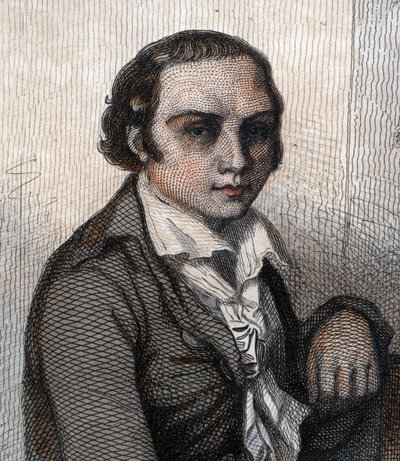 フランスの詩人、アンドレマリーシェニエ（1762-1794）の肖像。 作： French School
