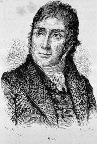 ダヴィッドの弟子であり、ナポレオンの公式画家であったアントワーヌ・ジャン・グロ（1771-1835）の肖像 - アンリ・マルタンの「L