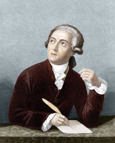 Antoine Laurent Lavoisier (1743 -1794) フランスの化学者の肖像。 作： French School