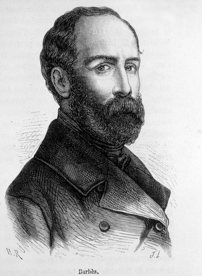 フランス革命家（1809-1870）アルマン・バルベスの肖像。 作： French School
