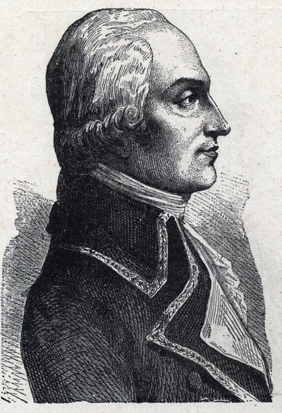 Armand Louis de Gontaut Biron 軍人（1747-1793）の肖像 1889年のエングレーヴィング。個人蔵。 作： French School