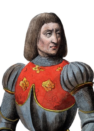 アーサー3世ブルターニュ公爵（1393-1458）の肖像、フランス巡査。 作： French School