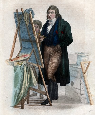 フランスの画家、アントワーヌ男爵ジャン・グロ（1771-1835）の肖像。 作： French School