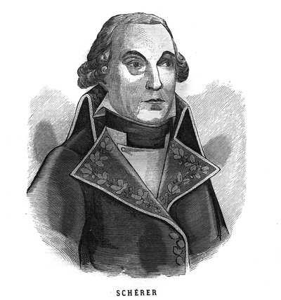 陸軍大臣バルテルミー・ルイ・ジョセフ・シェラー（1747-1804）の肖像。"Les Illustrations De L