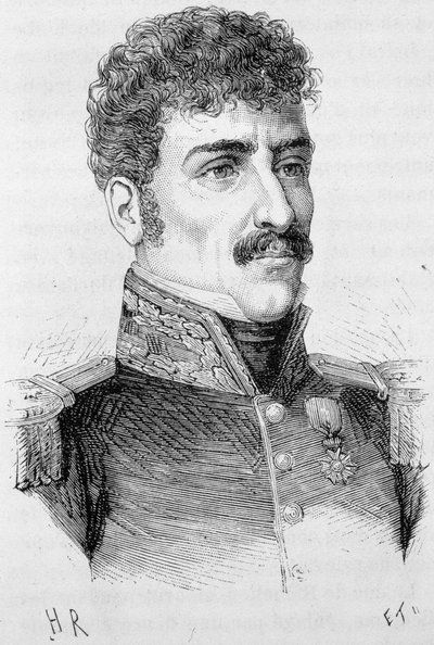 フランスの将軍ベルトン（Jean Baptiste Breton dit）の肖像（1769年～1822年） - Henri Martinの「L