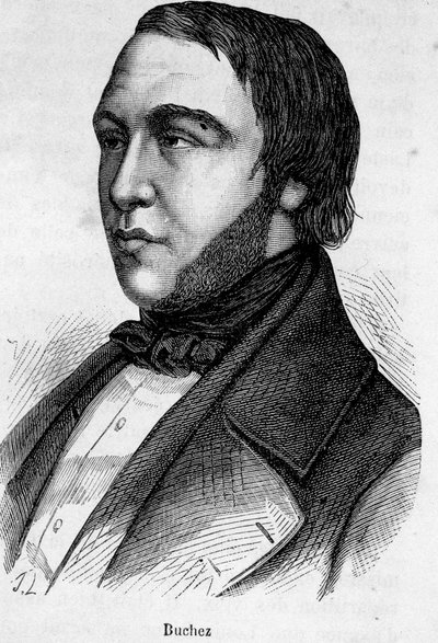 フランスの哲学者・政治家ブシェスの肖像（1796年～1865年 作： French School