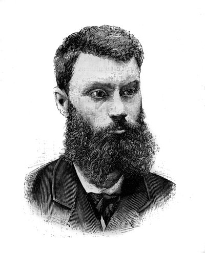 フランスの政治家、ジャーナリスト、作家であるシャルル・カミーユ・ペレタン（1846-1915）の肖像。Le Monde Illustré」1月2日号に掲載された図版 作： French School