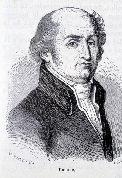 フランスの政治家シャルル・ジルベール・ロムの肖像（1750～1795年） - アンリ・マルタンの「L