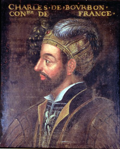 チャールズ3世の肖像（1490-1527）ブルボン公、1617-38 作： French School