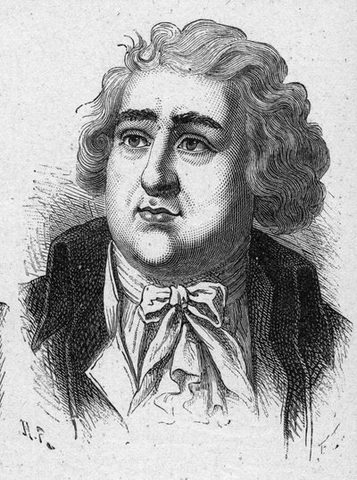 チャールズ・ジェームズ・フォックス（1749-1806）の肖像。1889年のエングレーヴィング。個人蔵。 作： French School