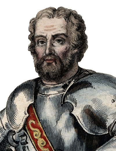 フランスの兵士、シュヴァリエドベヤード（1476-1524）の肖像画。 作： French School