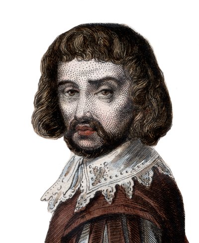 フランスの画家、ルロラン（1600〜1682）と呼ばれるクロードジェリーの肖像。 作： French School