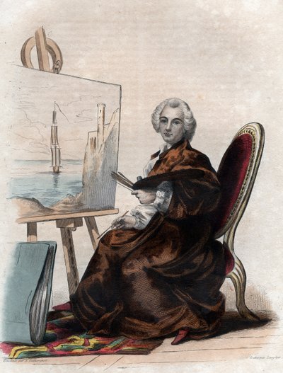フランスの画家、クロードジョセフヴェルネ（1714-1789）の肖像 作： French School