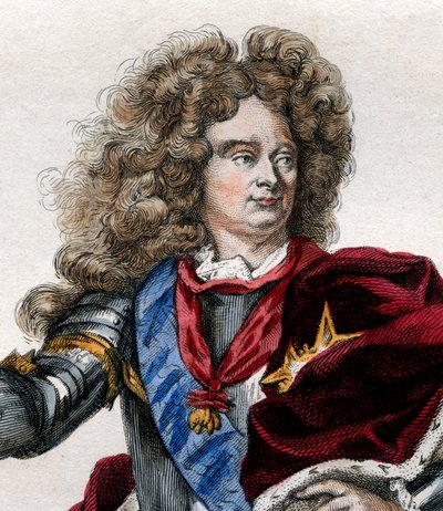 フランスの元帥、クロードルイヘクタードヴィラール（1653-1734）の肖像。 作： French School