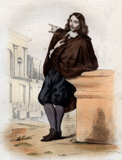 フランスの建築家、医師、解剖学者、クロードペロー（1613-1688）の肖像。 作： French School