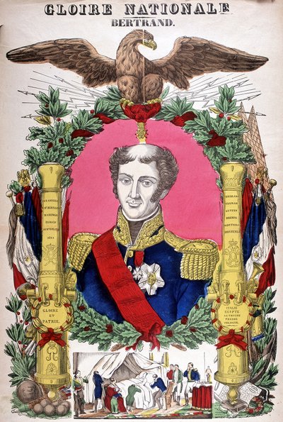 フランスの将軍ベルトラン伯爵（1773～1844年）の肖像。エピナルのイメージ 作： French School