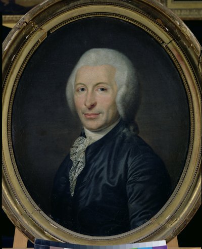 ジョセフ・イグナス・ギロタン博士の肖像 (1738-1814) (キャンバスに油彩) 作： French School