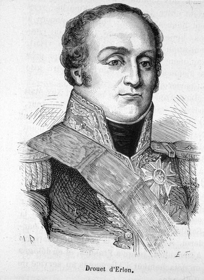 フランス元帥ドゥルエ・デルロン（1765-1844）の肖像-アンリ・マルタンの「L
