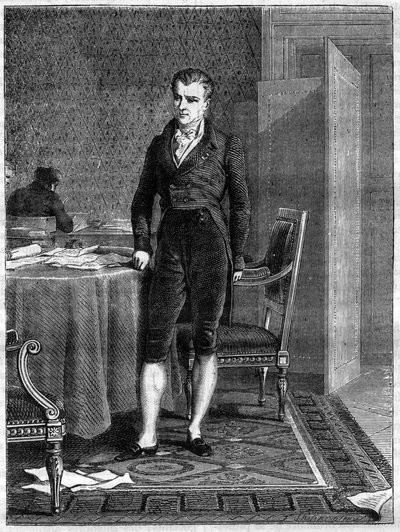 Portrait of EMMERICH JOSEPH, Duke of DALBERG French-German statesman (1773-1833) - Portrait of Emmerich Joseph Duke of Dalberg (1773-1833) German diplomat, and French politician - in "Histoire de l
