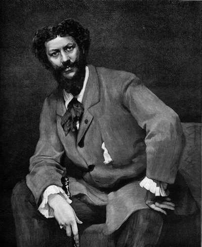 フランスの画家、エミール・オーギュスト・カロルス・デュラン（シャルル・デュランまたはカロルス・デュラン）（1837-1917）の肖像。1880年4月24日付「The Illustrous World」1204号に掲載されたヴァレッタのエングレーヴィング。 作： French School