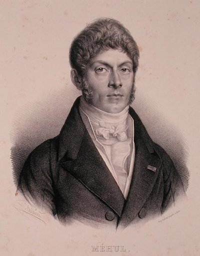 エティエンヌ＝ニコラ・メフール（1763-1817）の肖像（リトグラフ） 作： French School