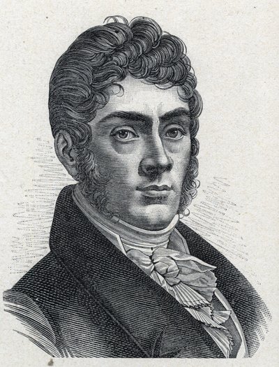 Etienne Nicolas Mehul (1763-1817) フランスの作曲家の肖像。1889年のエングレーヴィング。個人蔵。 作： French School
