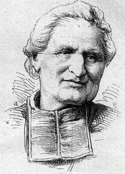 Felix Dupanloup (1802-1878)の肖像。1874年3月14日付「Le Monde Illustré」883号に掲載された版画。 作： French School