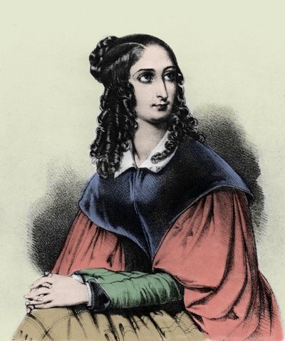 ゴーギャンの祖母、フローラトリスタンの肖像、1839年 作： French School