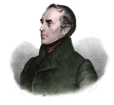 フランスの歴史家・政治家であるフランソワ・ギゾー（1787-1874）の肖像。Louis de Cormenin Timon著「LIBRE DES SPORERS」に掲載。1842.個人蔵。 作： French School