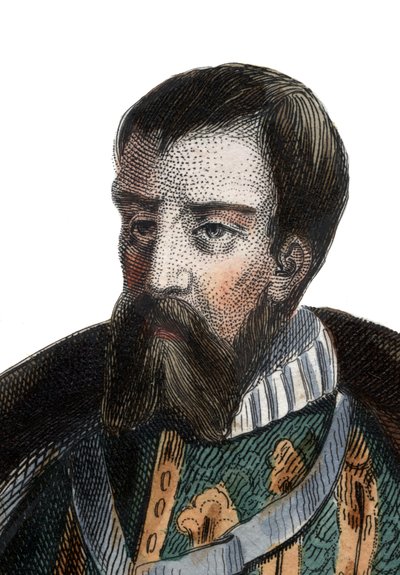 フランソワIドロレーヌ（1519-1563）、ギーズ公、オマール公、フランスの兵士、政治家の肖像。 作： French School
