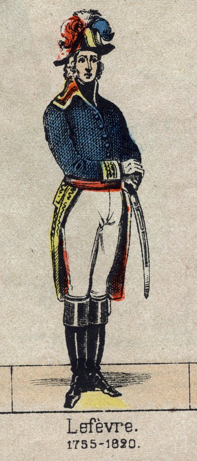 フランソワ・ジョセフ・ルフェーヴル（1755-1820）のポートレート。19世紀末のエピナルの画像。 作： French School