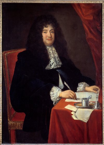 フランスの政治家、フランソワ・ミシェル・ル・テリエ（ルーヴォワ侯爵）（1639 - 1691）の肖像。17世紀の無名の絵画。ヴェルサイユ宮殿美術館蔵。 作： French School