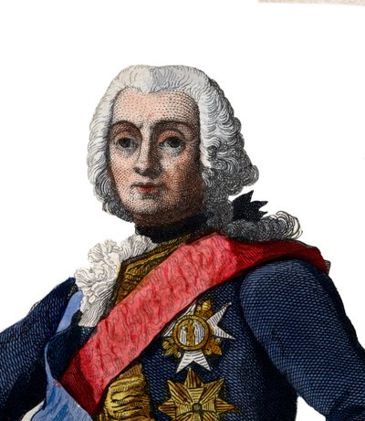 フランソワドシュベール（1695-1769）の肖像、フランスの将軍。 作： French School