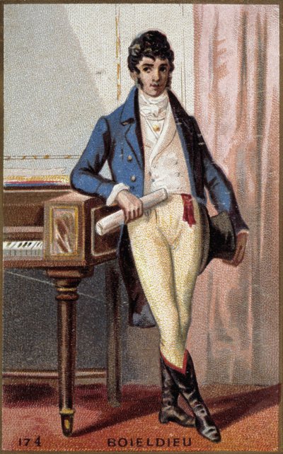 フランスの作曲家、フランソワ・アドリアン・ボワリュー（1775-1834）の肖像。 作： French School