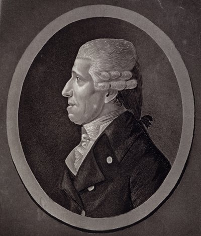 フランツ・ヨーゼフ・ハイドンの肖像（1732-1809） 作： French School