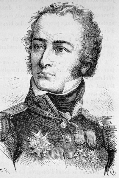 フェイ将軍の肖像 - アンリ・マルタンの「フランス史」に掲載されています。 作： French School