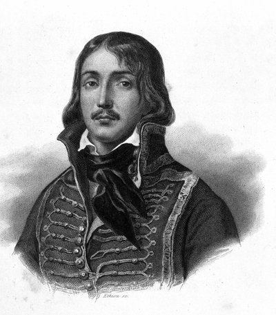 フランソワ・セヴェラン・マルソー・デグラヴィエ将軍（フランソワ）（1769年～1796年）の肖像-ティエールの「フランス革命」に掲載。19世紀 作： French School