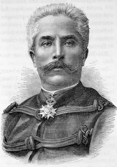 ガリフェ将軍の肖像 - アンリ・マルタン著「フランス史」より 作： French School