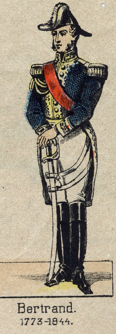 帝国伯爵アンリ＝ガティアン・ベルトラン将軍（1773-1844）の肖像。19世紀末のエピナルの画像。 作： French School