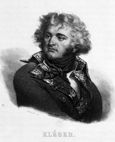 ジャン・バティスト・クレベール将軍（1753～1800年）の肖像-ティエール作「フランス革命」にて19世紀 作： French School