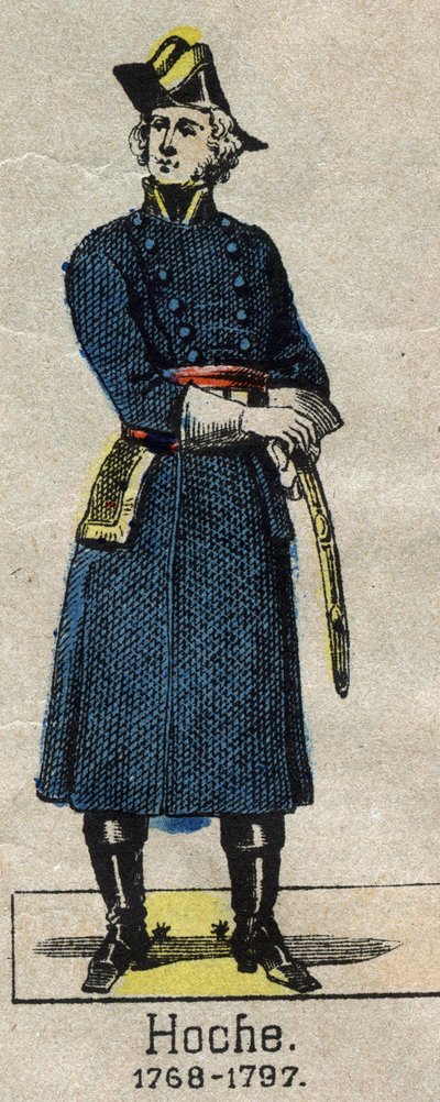 ルイ・ラザール・オッシュ将軍（1768-1797）の肖像 19世紀末のエピナルのイメージ。 作： French School