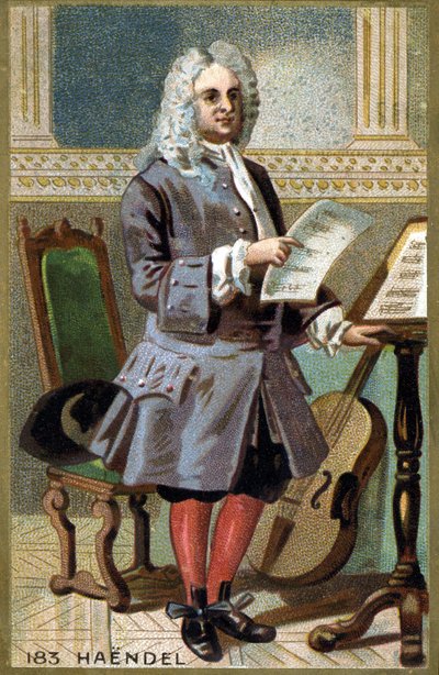ジョージ・フリードリッヒ・ヘンデル（Georg Friedrich Handel）の肖像 作： French School
