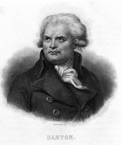 ジョルジュ・ジャック・ダントン（1759-1794）の肖像-ティエール作「フランス革命」にて19世紀 作： French School