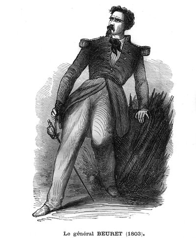 レジオンドール勲章を持つフランス人准将ジョルジュ・ボーレ（1803-1859）の肖像。"Les Illustrations De L