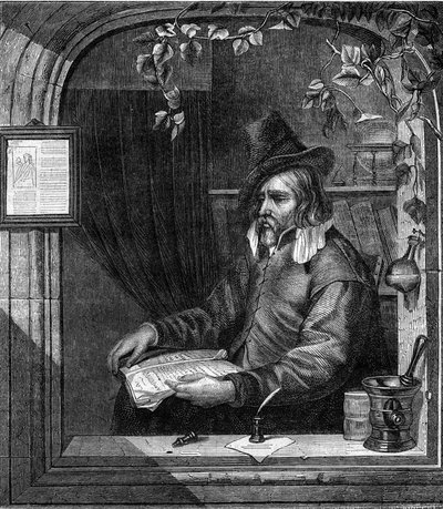1647年にナポリで起きたスペイン人に対する反乱にTommaso Aniello, dit Masaniello（1622-1647）とともに参加したGiulio Genoino（Genovino）の肖像。1852年のエングレーヴィング。 作： French School