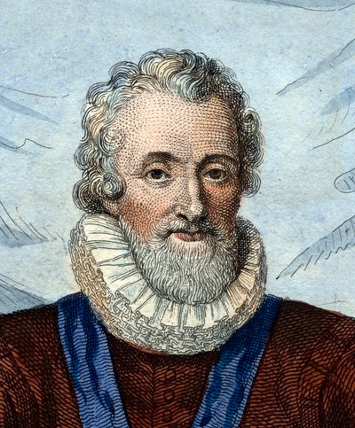 フランス国王アンリ4世（1553-1610）の肖像。 作： French School