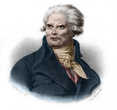 フランスの政治家・革命家であるミラボー伯爵オノレ・ガブリエル（Honore-Gabriel）リケティ（1749-1791）の肖像。Louis de Cormenin Timonの「LIBRE DES SPORERS」に掲載されています。1842.個人蔵。 作： French School
