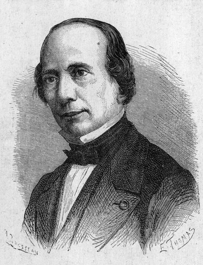 イタリアの物理学者J.Caselliの肖像 - 1896年の「科学のアルバム；著名な科学者；偉大な発見」に掲載。 作： French School