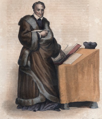 ジャック・アミオ（1513-1593）、フランスの司教、作家、翻訳家の肖像。 作： French School